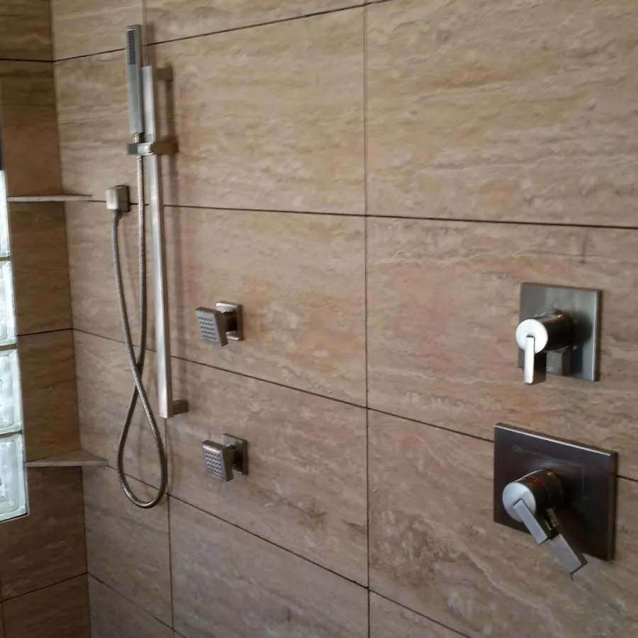 Shower fixture installation for Water Heater Replacement in La Porte